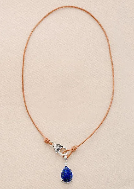 Boho Necklace - Natural Stone Pendant sold by Boho Mood