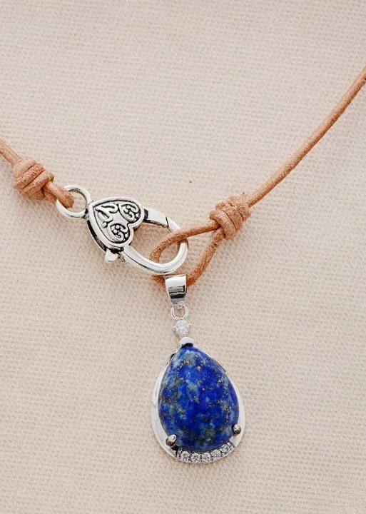 Boho Necklace - Natural Stone Pendant sold by Boho Mood product image thumbnail 3