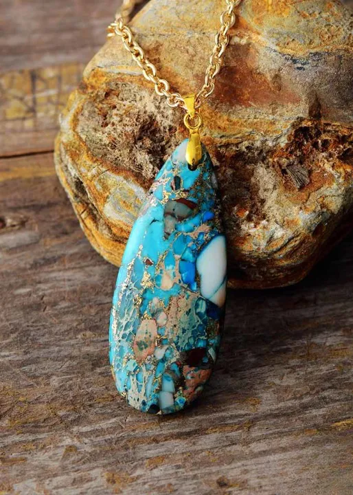 Boho Pendant Necklace - Silver Chain sold by Boho Mood product image thumbnail 5