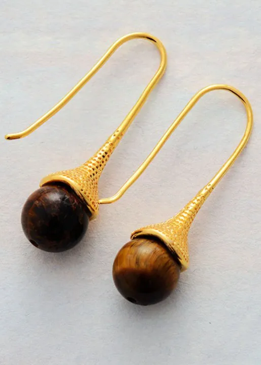 Boho Dangle Gold Earrings sold by Boho Mood product image thumbnail 2