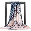 Pink Boho Chic Scarf with blue print sold by Boho Mood