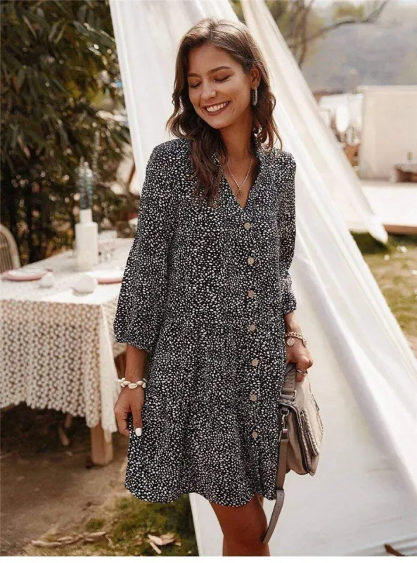 Bohemian Cool Mini Black Dress sold by Boho Mood
