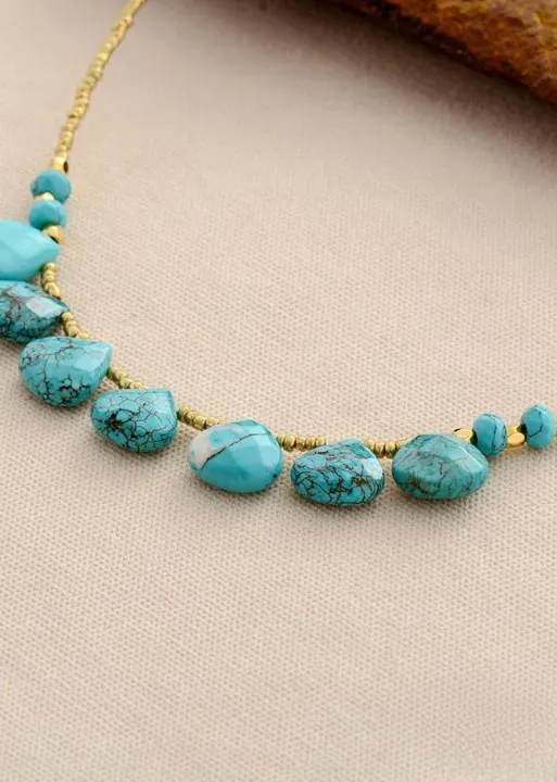 Boho Choker Necklace Gold Chain sold by Boho Mood product image thumbnail 2