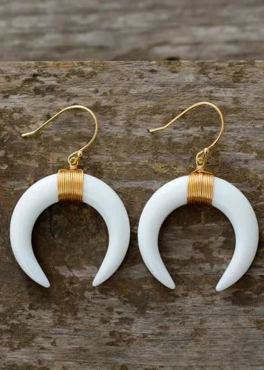 Gold Boho Earrings - Natural Stone sold by Boho Mood product image thumbnail 5