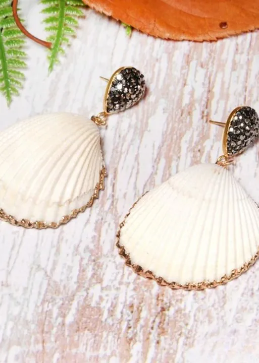 Boho Dangle Shell Earrings sold by Boho Mood