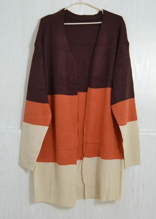 Boho Long Cardigan three tone sold by Boho Mood product image thumbnail 2