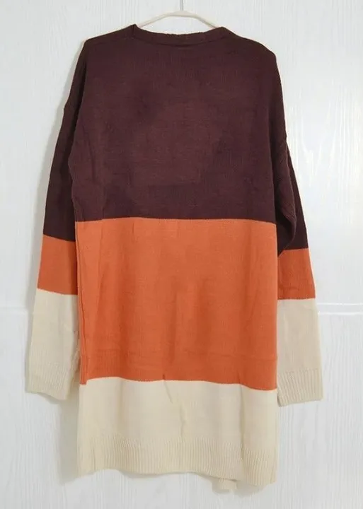 Boho Long Cardigan three tone sold by Boho Mood product image thumbnail 4