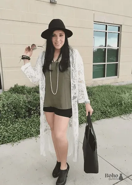 Long White Lace Kimono sold by Boho Mood product image thumbnail 3