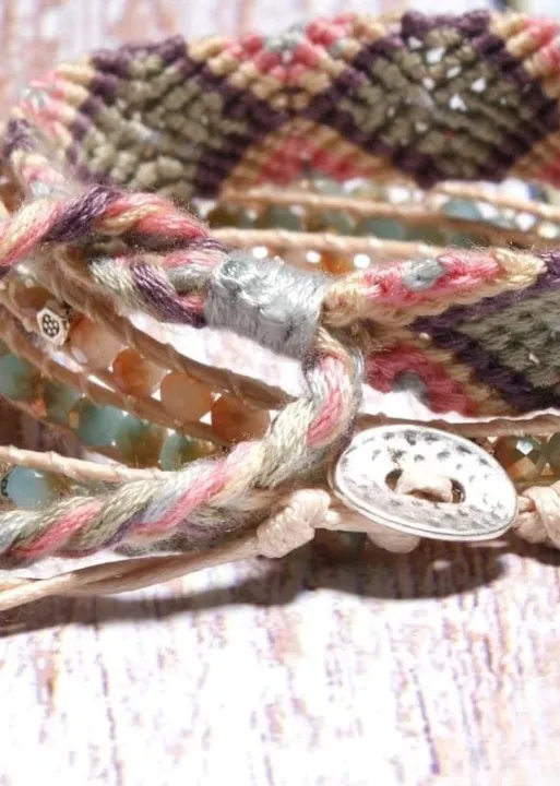 Boho Crystal Wrap Bracelet sold by Boho Mood product image thumbnail 4