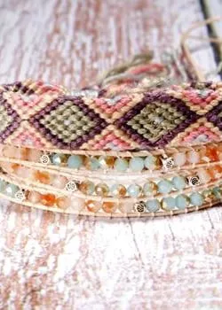 Boho Crystal Wrap Bracelet sold by Boho Mood product image thumbnail 2
