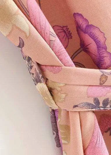 Cute Boho Kimono Pink Floral sold by Boho Mood product image thumbnail 5