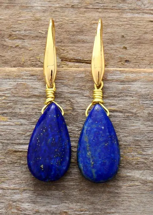 Gold Boho Beaded Earrings sold by Boho Mood