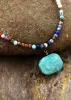Boho Stone Pendant Necklace sold by Boho Mood