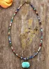 Boho Stone Pendant Necklace sold by Boho Mood