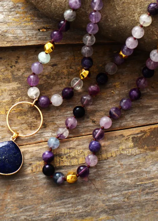 Long Boho Beaded Necklace sold by Boho Mood product image thumbnail 4