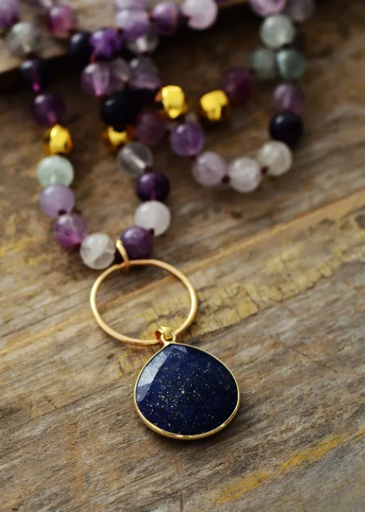 Long Boho Beaded Necklace sold by Boho Mood product image thumbnail 3