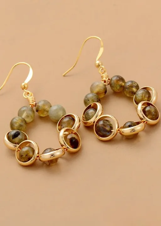 Boho Gold Dangle Earrings sold by Boho Mood product image thumbnail 3