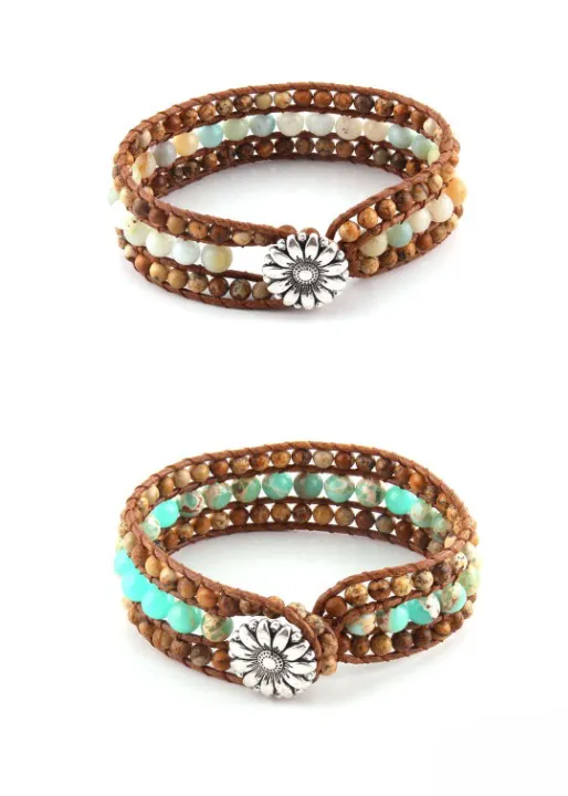 Leather Wrap Boho Bracelet sold by Boho Mood product image thumbnail 2