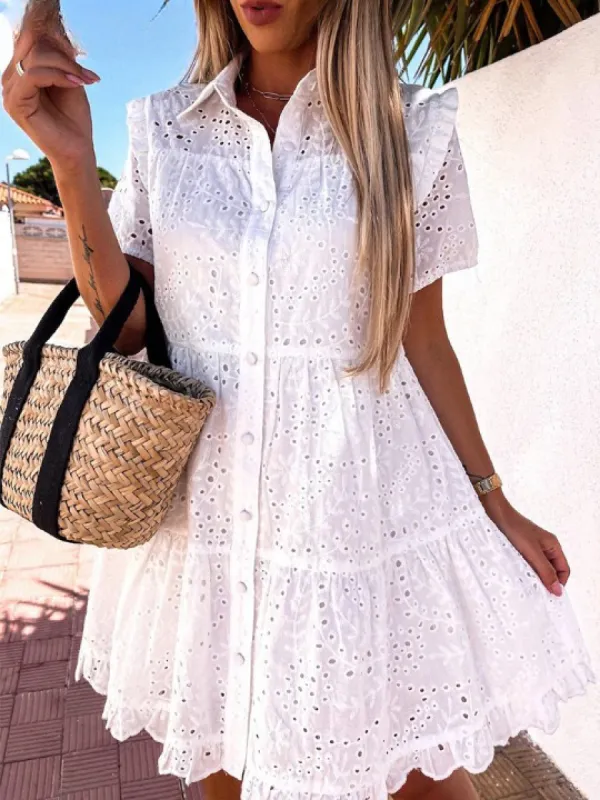 Cute White Beach Dress sold by Boho Mood