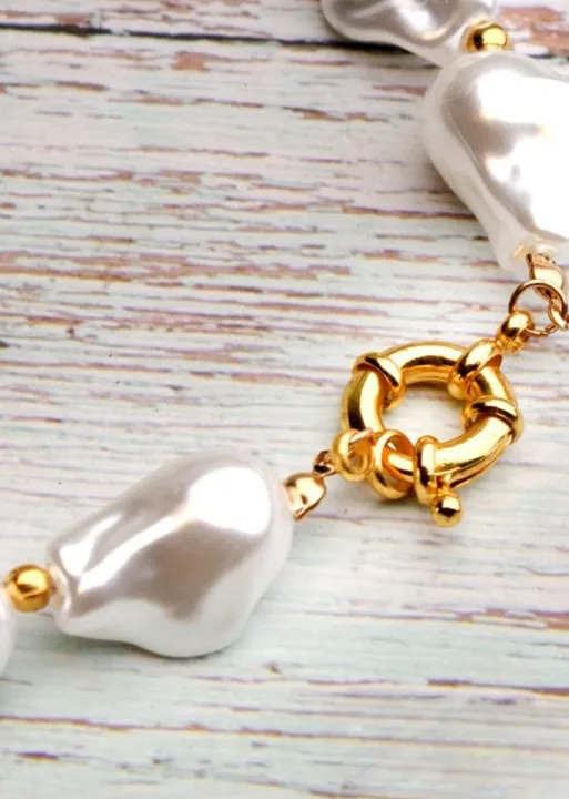 White Boho Choker Necklace sold by Boho Mood product image thumbnail 4