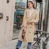 Boho Fleece Long Coat in Beige sold by Boho Mood