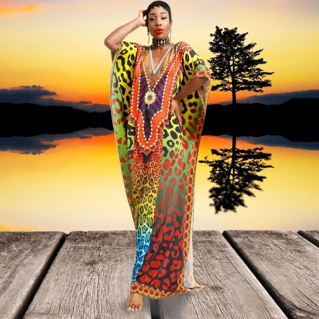 African Maxi Beach Dress sold by Boho Mood product image thumbnail 2