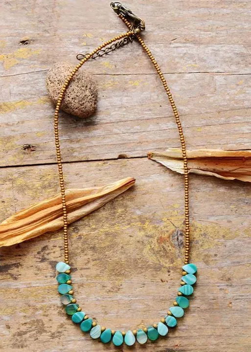 Long Boho Ethnic Necklace sold by Boho Mood