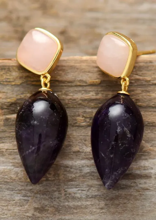 Teardrop Dangle Boho Earrings sold by Boho Mood product image thumbnail 3