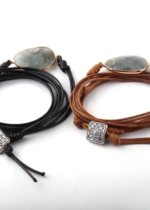 Leather Boho Bracelet sold by Boho Mood product image thumbnail 3