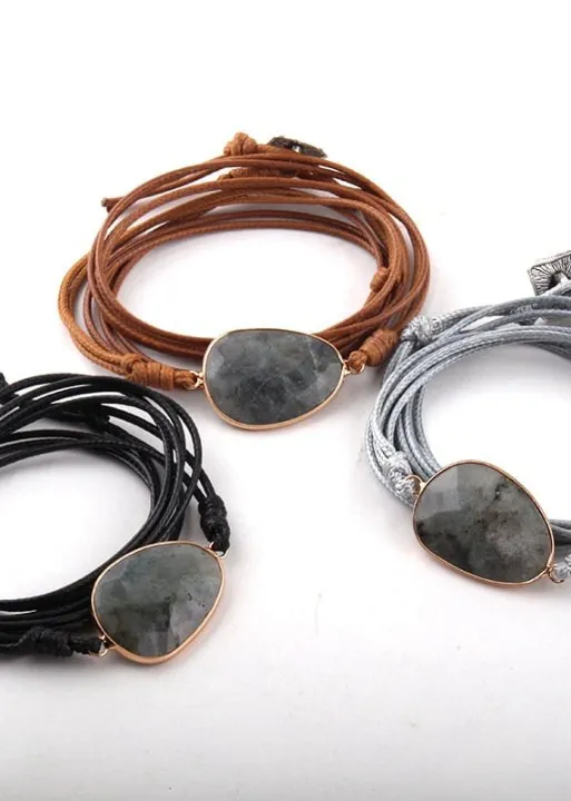 Leather Boho Bracelet sold by Boho Mood product image thumbnail 4