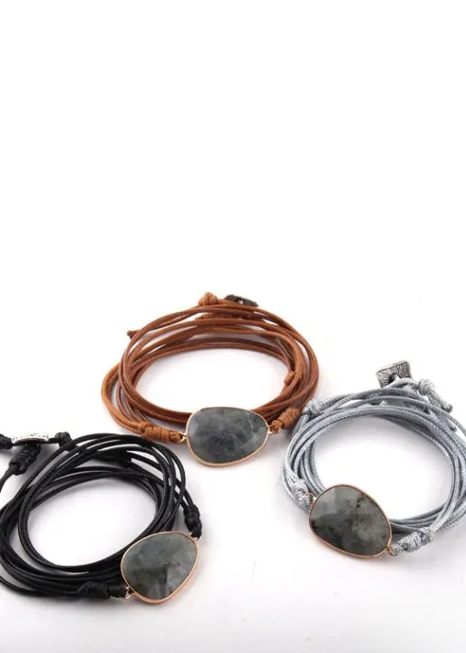 Leather Boho Bracelet sold by Boho Mood product image thumbnail 2