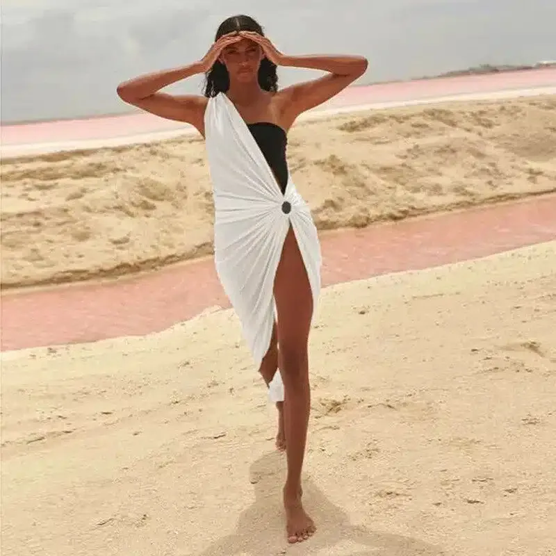 White Sexy Beach Dress sold by Boho Mood product image thumbnail 2