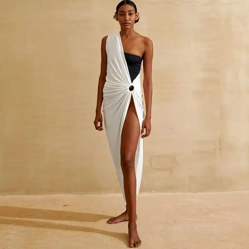 White Sexy Beach Dress sold by Boho Mood product image thumbnail 3