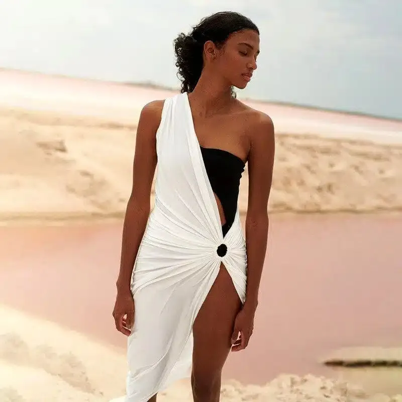 White Sexy Beach Dress sold by Boho Mood product image thumbnail 4