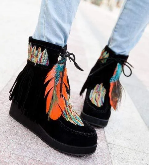 Boho Fringe Boots sold by Boho Mood product image thumbnail 2