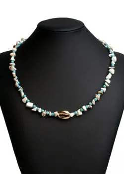 Colorful Boho Necklace - Gold Shell sold by Boho Mood product image thumbnail 5