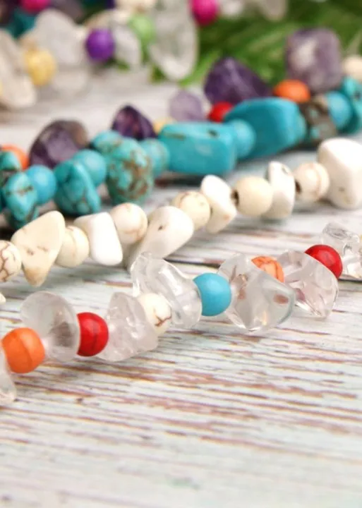 Colorful Boho Necklace - Gold Shell sold by Boho Mood product image thumbnail 2