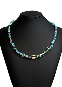 Colorful Boho Necklace - Gold Shell sold by Boho Mood product image thumbnail 4