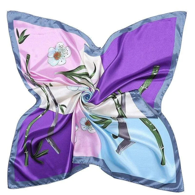 Boho vintage Scarf retro Colorful purple base sold by Boho Mood product image thumbnail 3