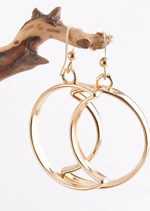 Boho Gold Hoop Earrings sold by Boho Mood product image thumbnail 3