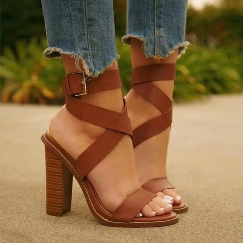 Boho Heeled Buckle Sandals sold by Boho Mood