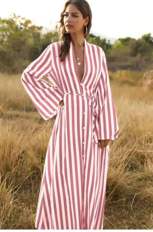 Maxi Boho Dress with Stripes sold by Boho Mood