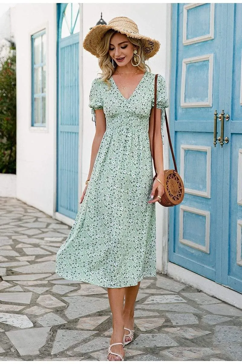 Short Sleeve Boho Summer Dress sold by Boho Mood