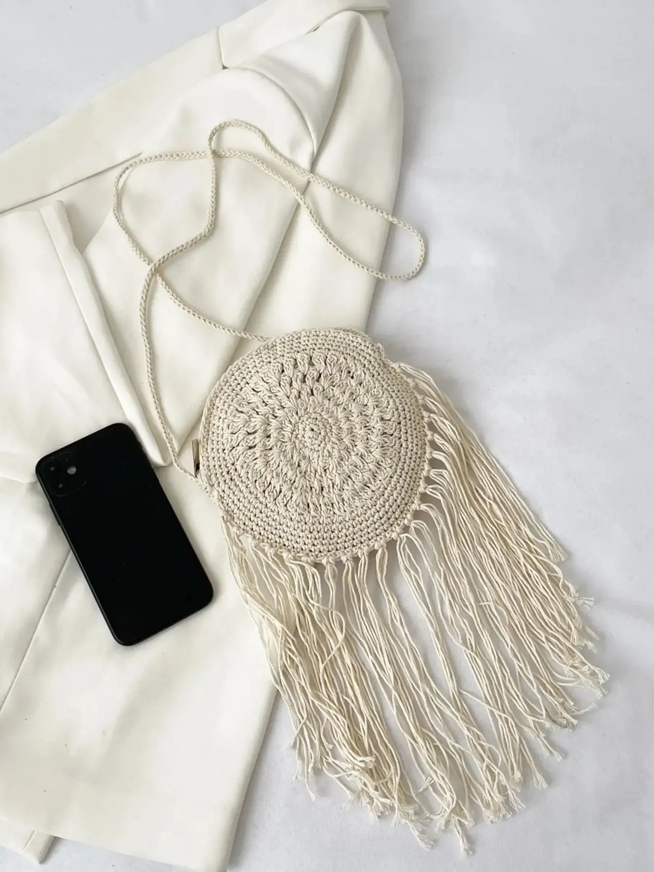 Fringe Crochet Boho Bag sold by Boho Mood product image thumbnail 3