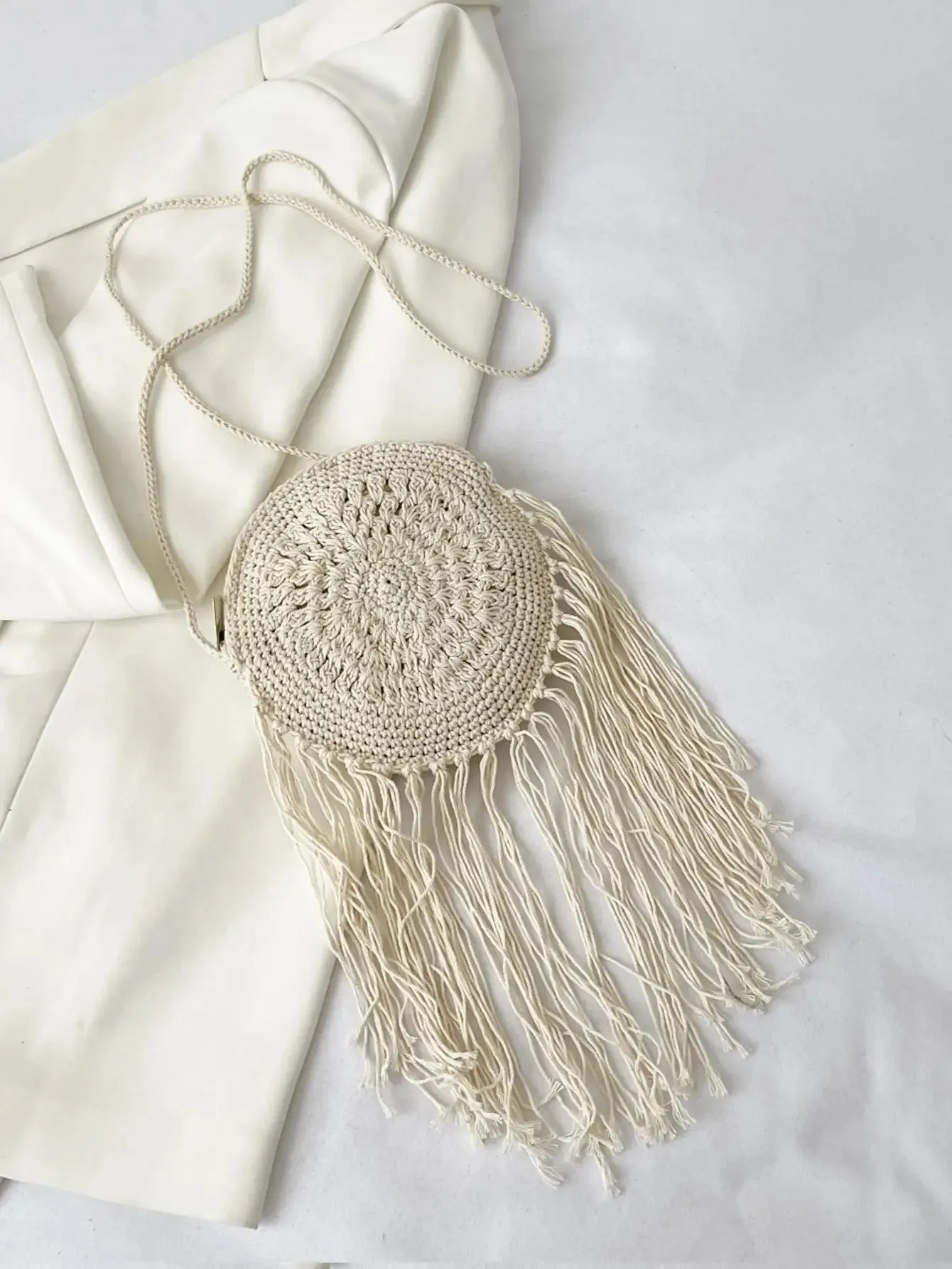 Fringe Crochet Boho Bag sold by Boho Mood product image thumbnail 2