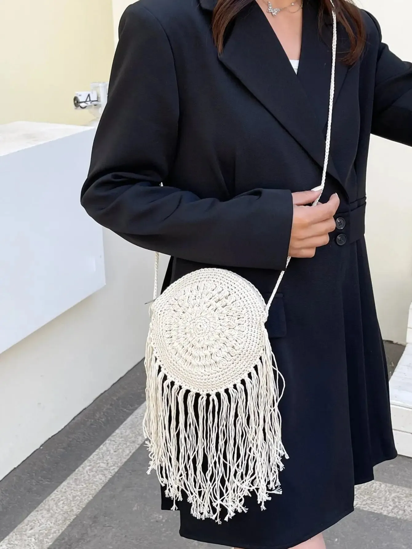 Fringe Crochet Boho Bag sold by Boho Mood
