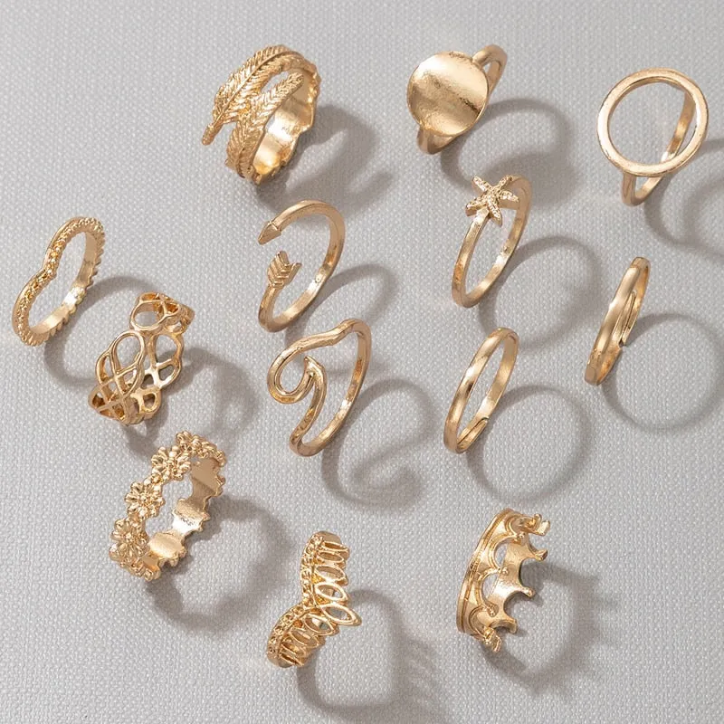 Vintage Geometric Ring Sets sold by Boho Mood product image thumbnail 4