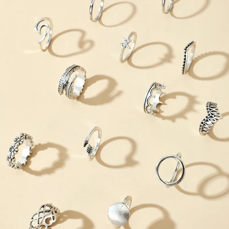 Vintage Geometric Ring Sets sold by Boho Mood product image thumbnail 5