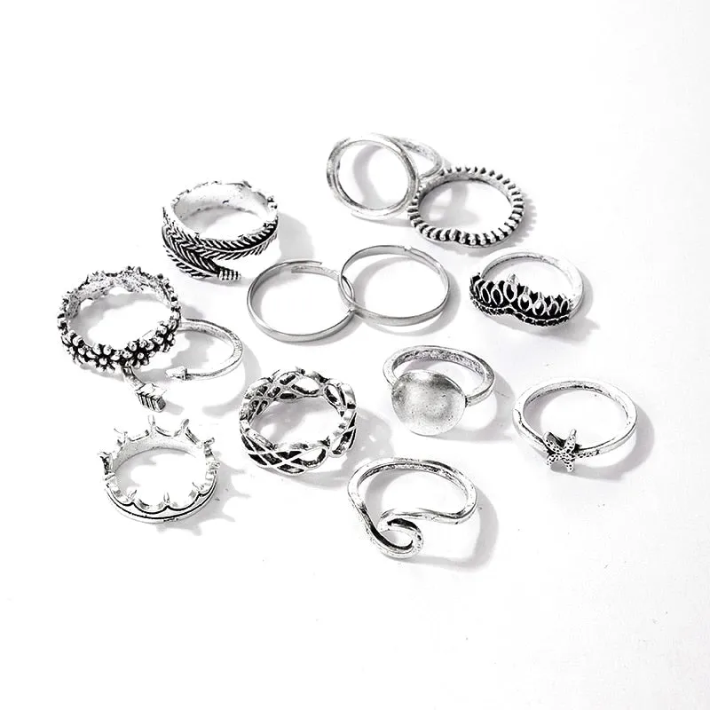 Vintage Geometric Ring Sets sold by Boho Mood product image thumbnail 3