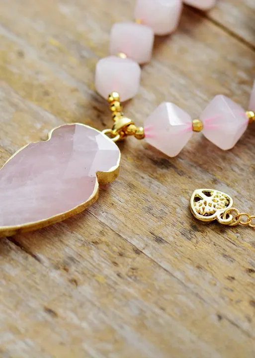 Boho Beads Necklace - Hexagonal Cone Pendant sold by Boho Mood product image thumbnail 4